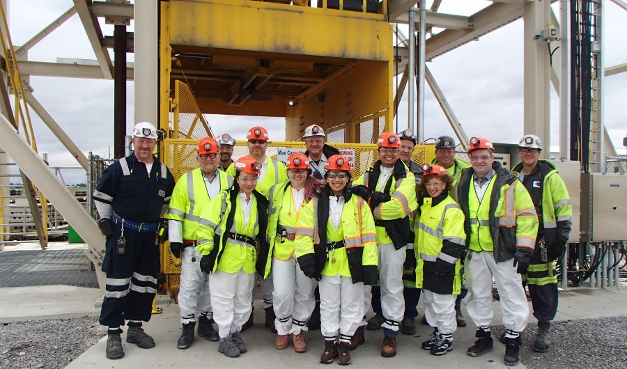 ERC interdisciplinary trip ERC trainees tour a coal mine