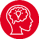 outline of person's head with a lightbulb