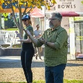 group of people doing yoga at blink