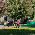 group of people doing tai chi at blink