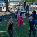 group of people dancing with victoria morgan at blink