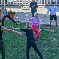 group of people dancing with victoria morgan at blink