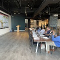 group of people learning during the food as medicine series at the create culinary studio at the cincinnati museum center