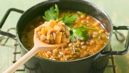 Lentil Stew & Dynamite Greens