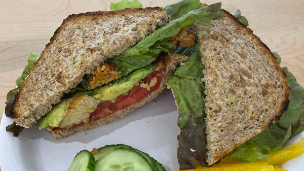 Image of TLT (Tempeh, Lettuce, Tomato) Sandwich