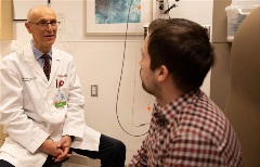 doctor and patient in exam room