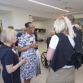 Guests smiling and mingling