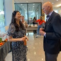 Gloria yeh speaks to John tew