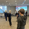 group of people doing tai chi