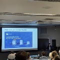 People watching presentation