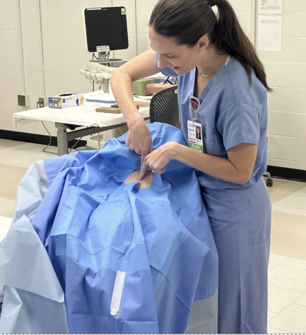Residents Practicing Procedures in the Simulation Lab