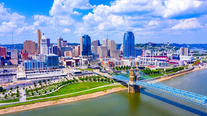 Cincinnati Skyline Image of the Cincinnati Skyline