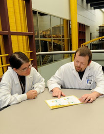 Students studying