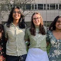 K Lab member standing inline outdoors