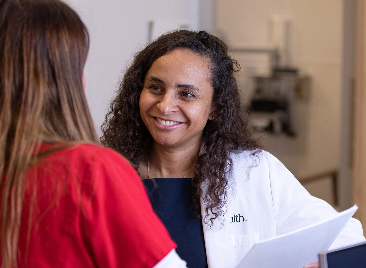 Dr. Silski with a nurse