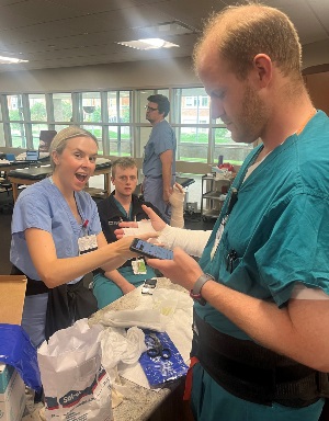 Splinting Casting Lab 7.2024 Plastic residents in casting lab